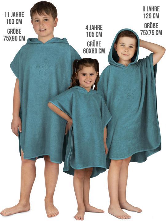 Produktbild Normani Kinder Baumwoll Badeponcho Manama - 9225