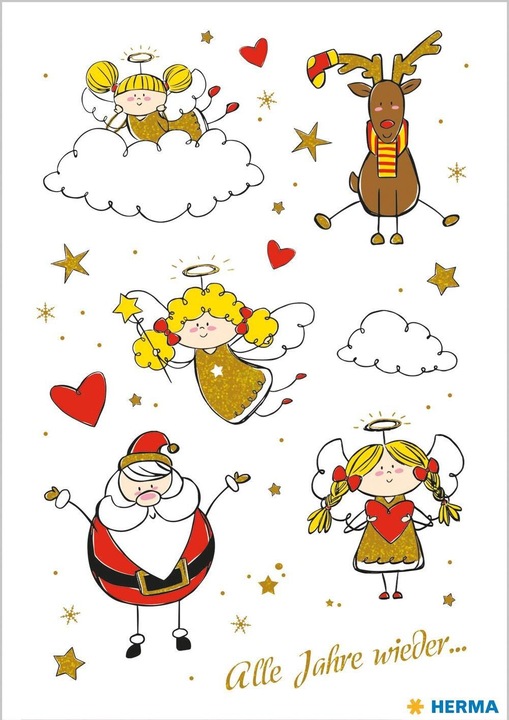 Actual product image Herma Christmas stickers