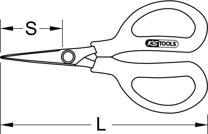 Actual product image KS Tools Universal Kevlar Workshop Shears (14 cm)