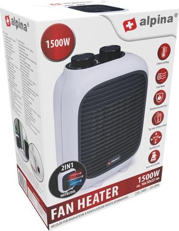 Actual product image alpina Portable heater 230V 1500W PTC (1500 W)