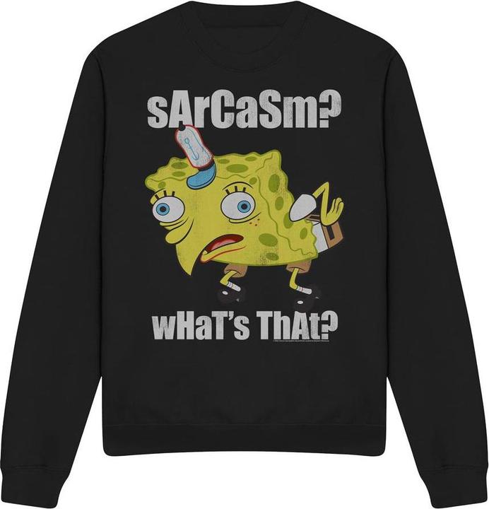 Produktbild Spongebob Squarepants Sarcasm Meme Sweatshirt (L)