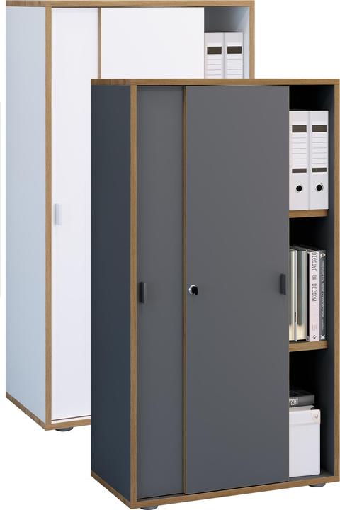 Immagine prodotto VCM Büroschrank Schiebetüren Salia 3fach B60 (110 x 60 x 37 cm)