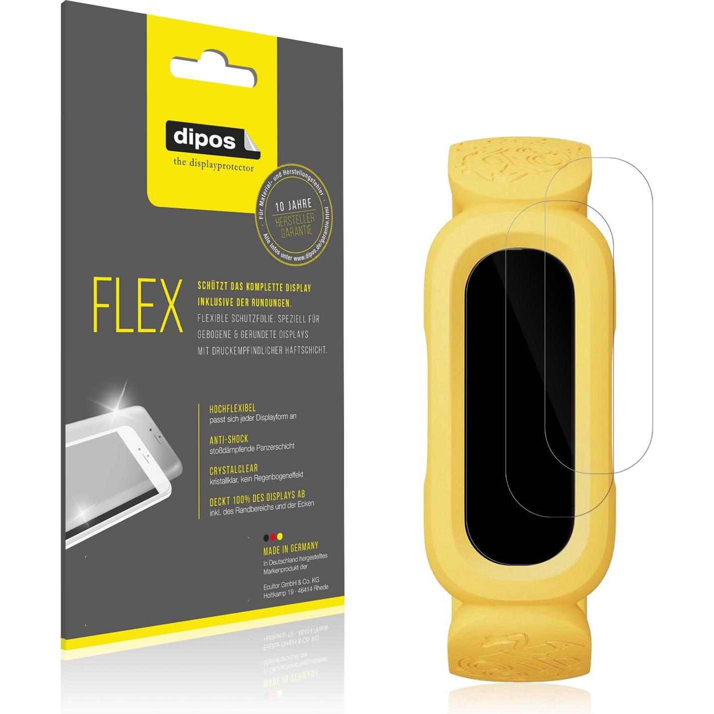 Dipos 3D Full Cover Schutzfolie, Smartwatch Schutzfolie, Transparent