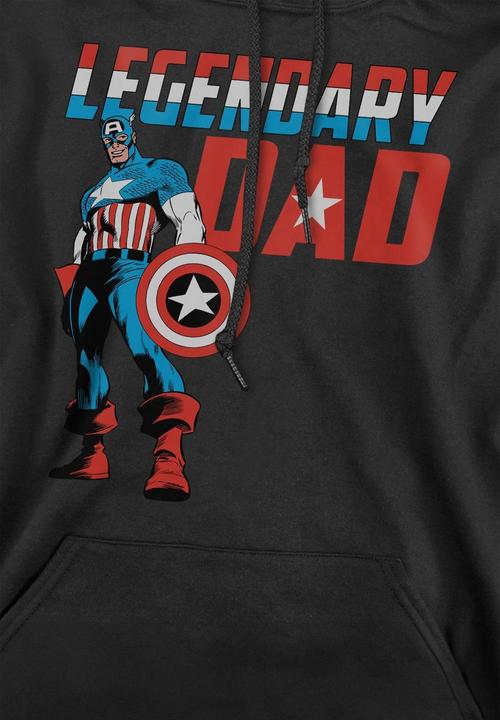 Image du produit Captain America - Sweat à capuche LEGENDARY DAD - Homme (S)