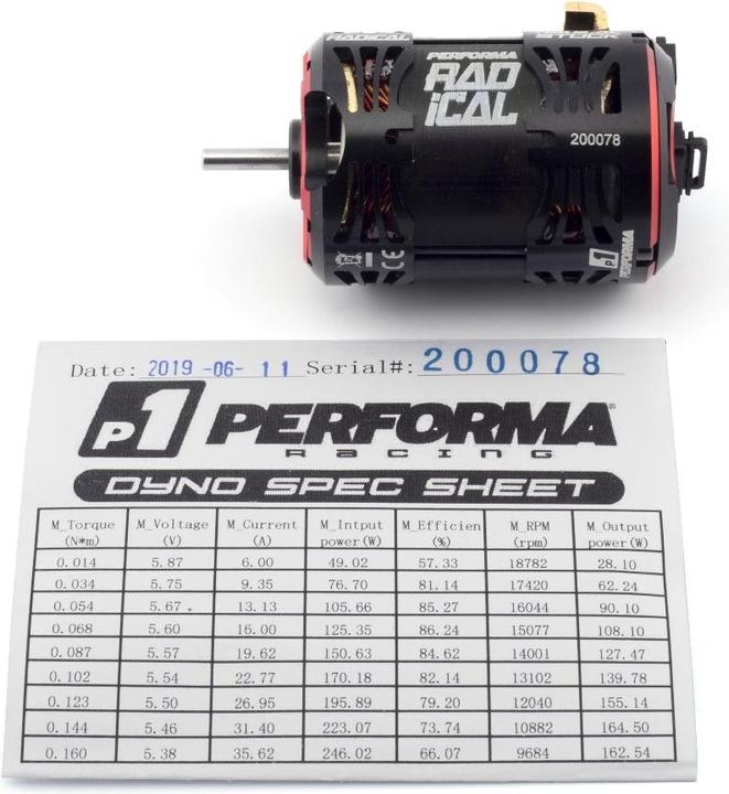 Actual product image Performa Racing Performa P1 Radical 540 Stock Motor 10.5T V2 (Qualified)