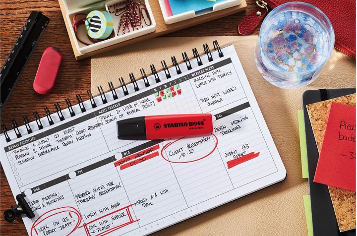 Actual product image STABILO Boss Knallrot Einzelmarker (1x)