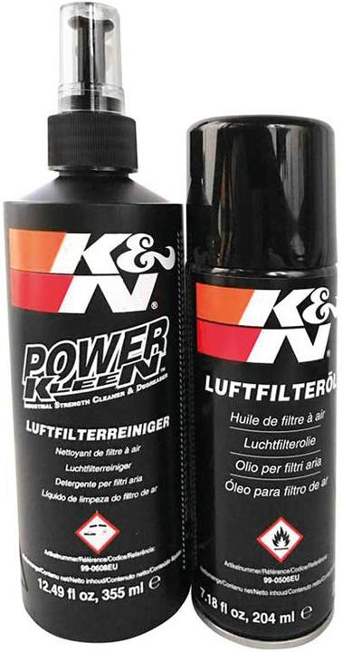 Actual product image K&N air filter cleaner and lubricant kit