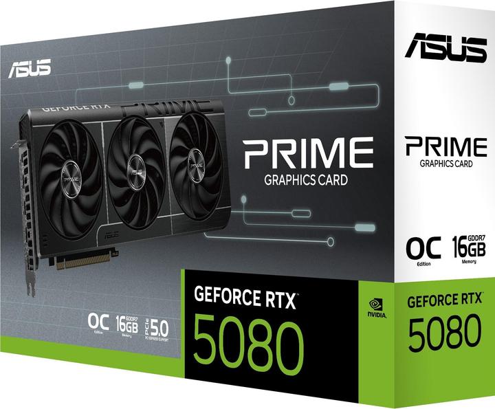 Actual product image ASUS PRIME RTX 5080 OC (16 GB)