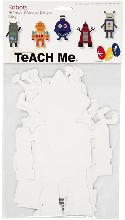 Image du produit Creativ Company Papier de bricolage Robot 16 pièces, blanc (16x)