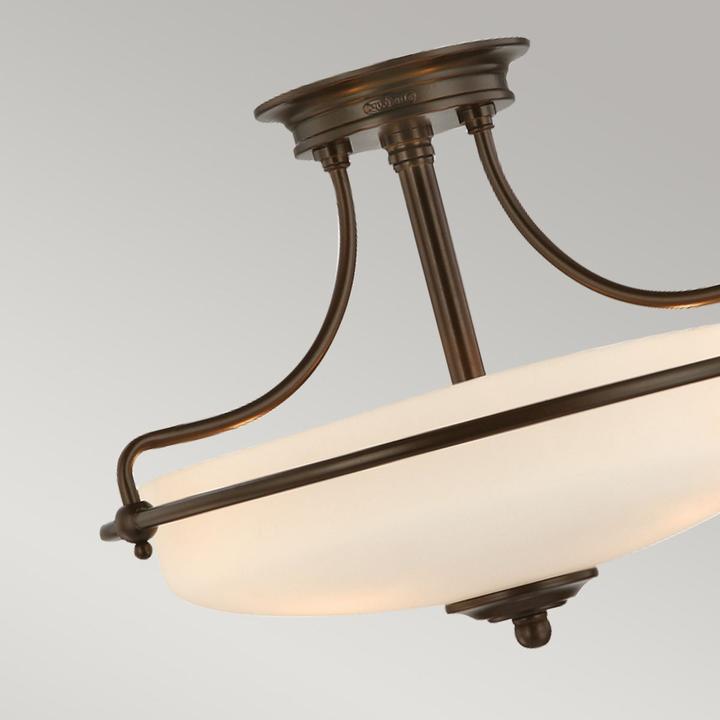 Productafbeelding Elstead Lighting Griffioen plafondlamp E27 driedubbel Palladiaans brons (E27)