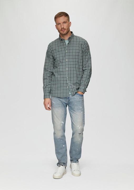 Produktbild S.Oliver Hemd Regular Fit: Hemd aus Baumwollstretch mit Button-Down-Kragen (S)