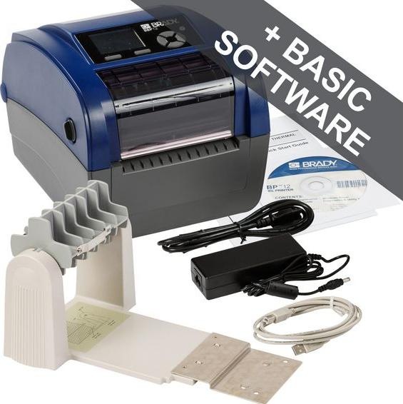 Produktbild Brady BBP12-EU+Unwinder, Thermotransferdrucker, max. Breite 118mm, 300 dpi, Seriell, USB, LAN, mit (300 dpi)
