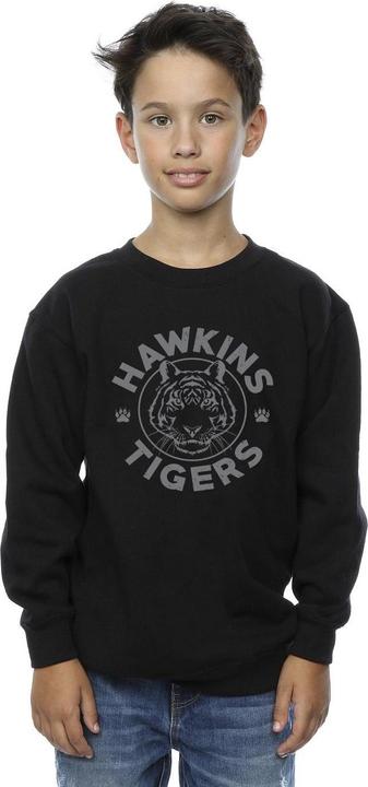 Actual product image Netflix Boys Stranger Things Hawkins Grey Tiger Sweatshirt (152, 158)