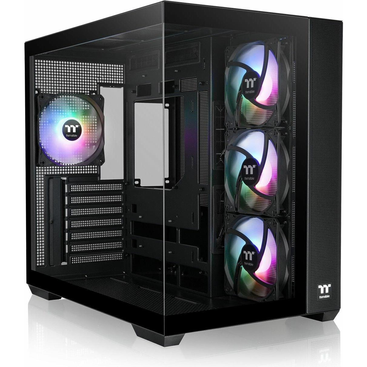 Thermaltake View 380 TG ARGB (Mini-ITX, ATX, mATX), PC Gehäuse, Schwarz