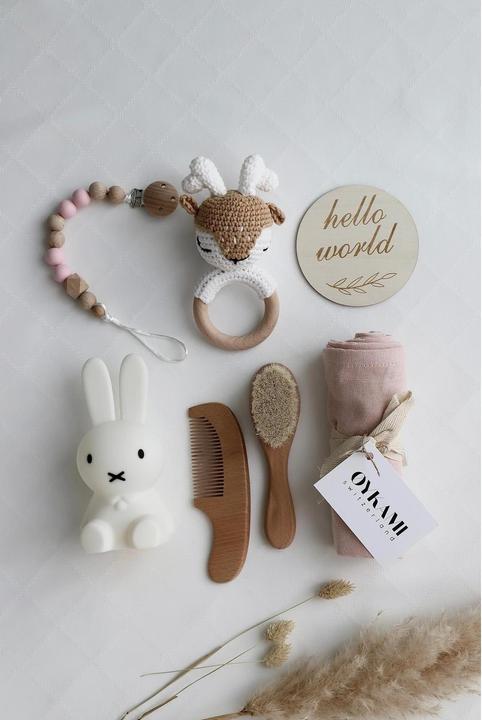 Image du produit Oykami Coffret cadeau bébé fille "Casablanca" avec veilleuse Miffy et élan