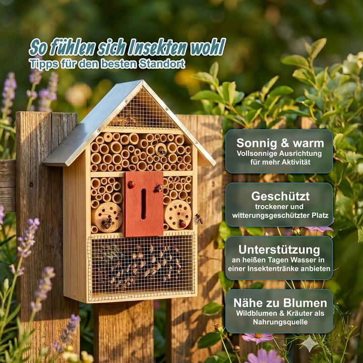 Immagine prodotto Relaxdays Casa insetti (Api, Coccinelle, Farfalle, Merletti)