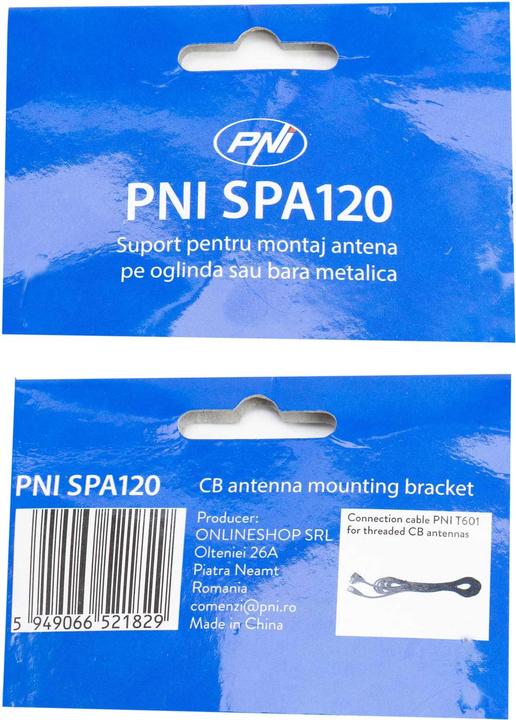 Produktbild PNI SPA120-Halterung zur Montage der Antenne am Spiegel oder an der Metallstange
