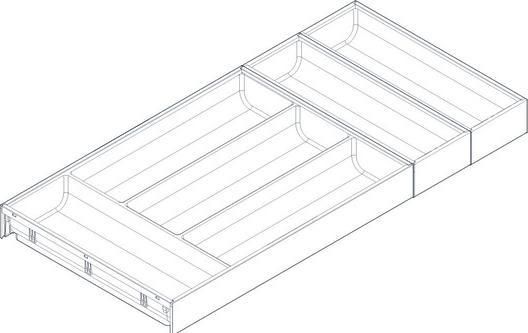 Produktbild Blum Ambia-Line Besteckkasten 624x300x50, Stahl oriongrau matt