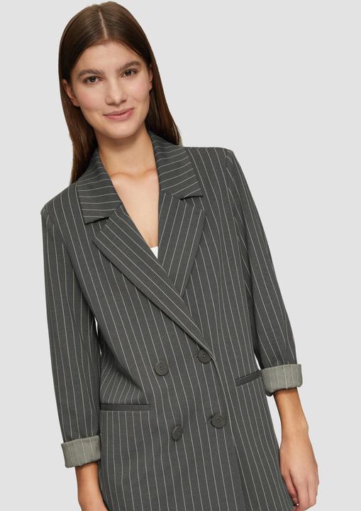 Actual product image S.Oliver Indoor-Blazer Oversized-Blazer mit Nadelstreifen (44)