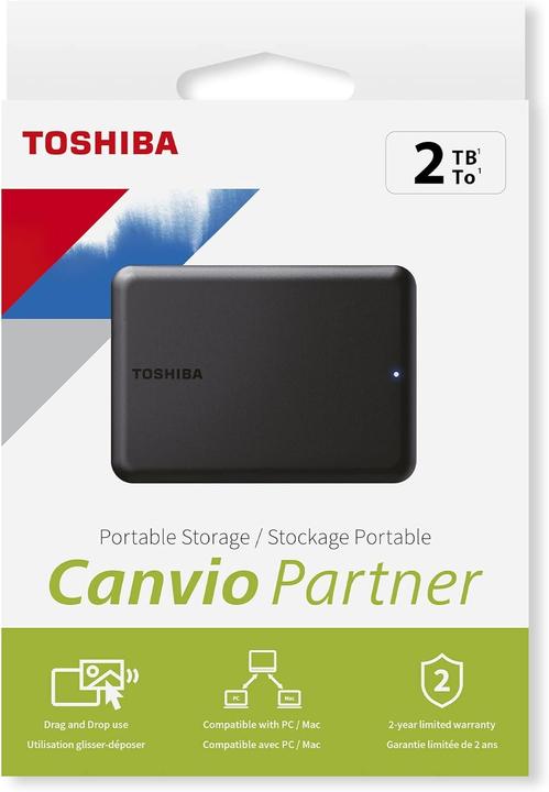 Actual product image Toshiba Canvio Partner 2TB (2 TB)