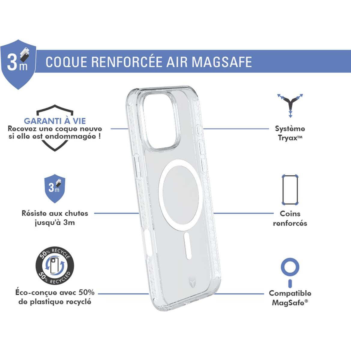 Thumbnail - Force Case Air MagSafe Case (Apple iPhone 16 Pro), Smartphone Hülle, Transparent