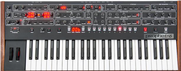 Actual product image Sequential Prophet 6 analogue synthesizer