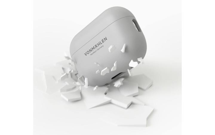 Actual product image Vonmählen Thin Case for AirPods Pro 2. Gen Light Gray