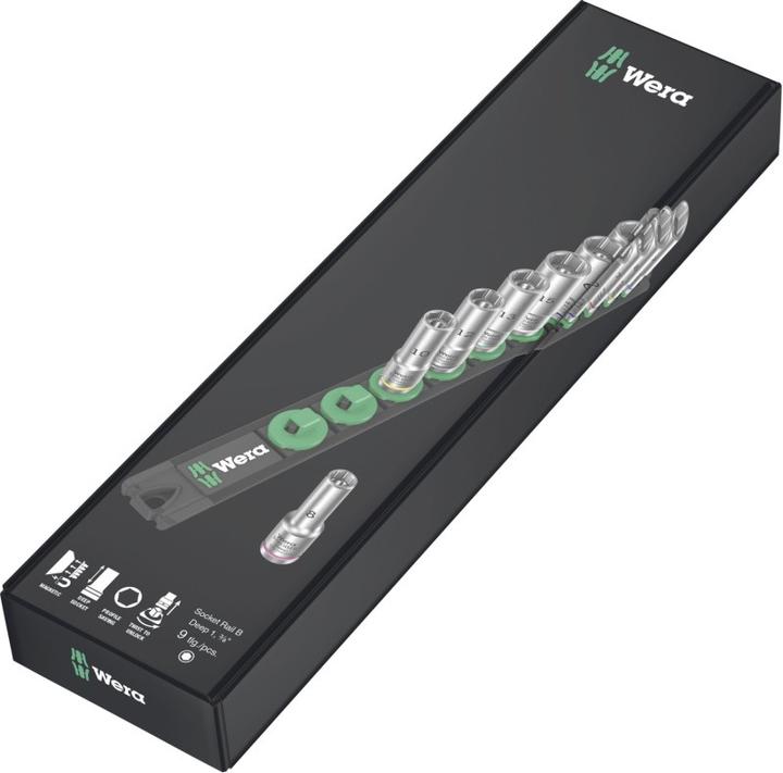 Actual product image Wera Socket Rail B Deep 1