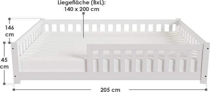 Immagine prodotto Juskys Naya (140 x 200 cm)