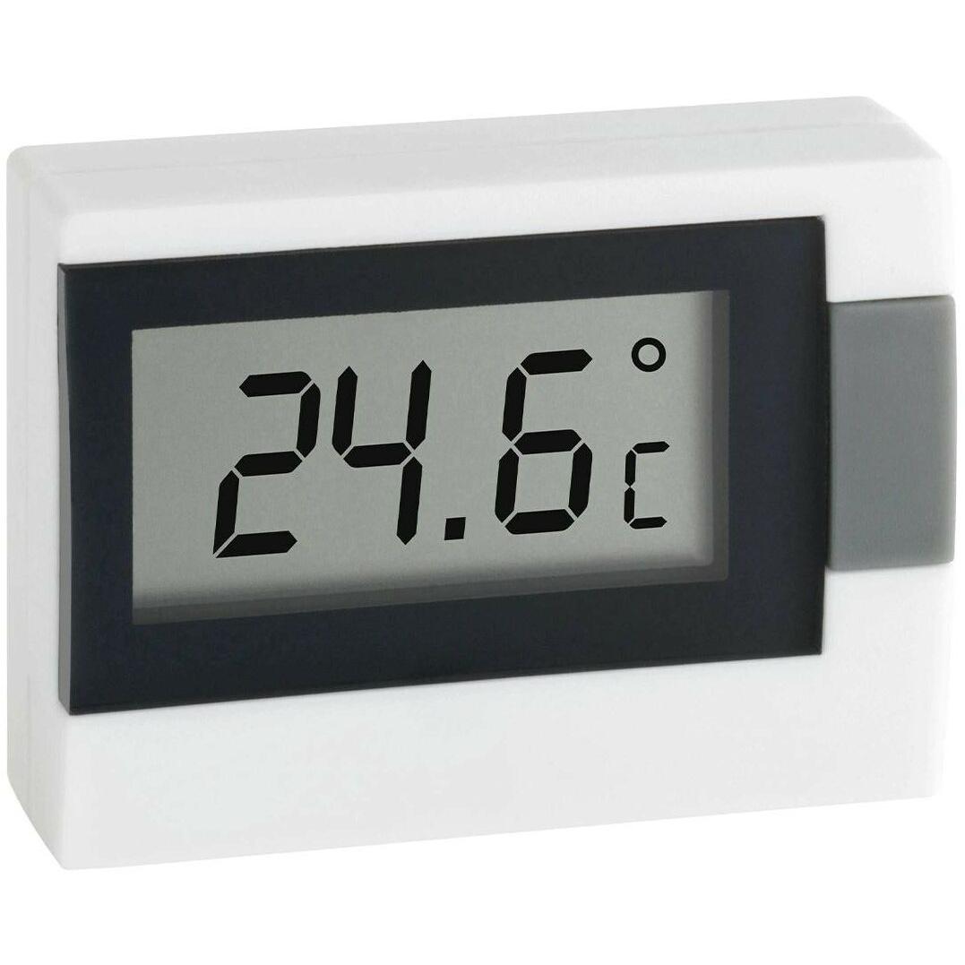 TFA Digitales Thermometer, Thermometer + Hygrometer, Weiss