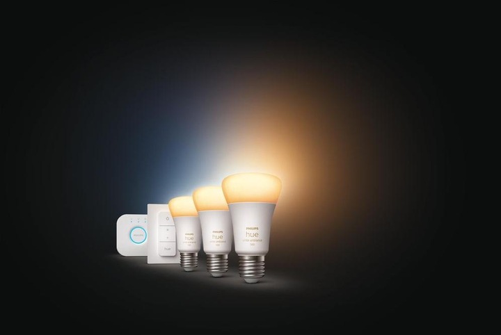 Immagine prodotto Philips Hue Set iniziale White Ambiance (E27, 11 W, 1100 lm, 3 x, F)