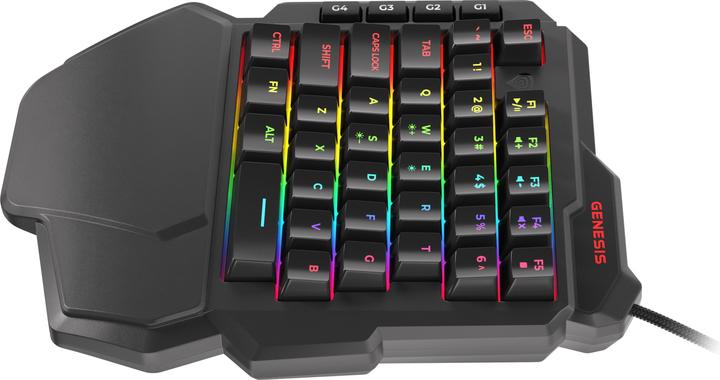 Produktbild Genesis Thor 100 RGB Tastatur USB QWERTY Englisch (US, Kabelgebunden)