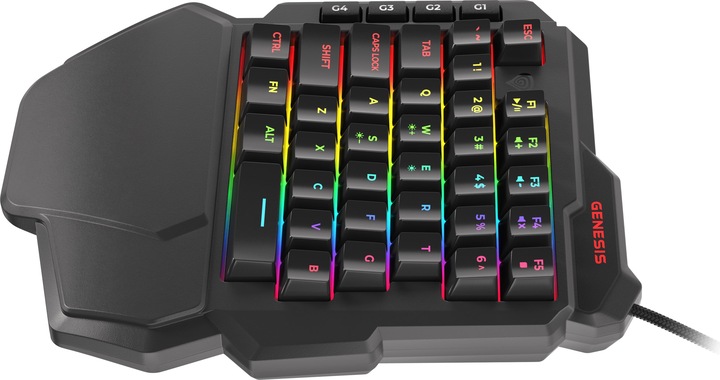 Produktbild Genesis Thor 100 RGB Tastatur USB QWERTY Englisch (US, Kabelgebunden)