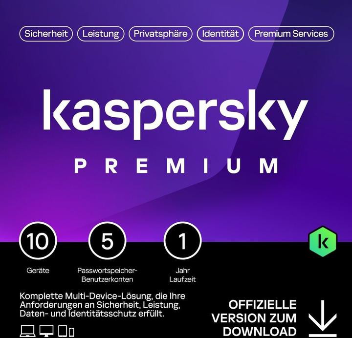 Produktbild Kaspersky Premium (10 PC) (10 User, 12 Monate)