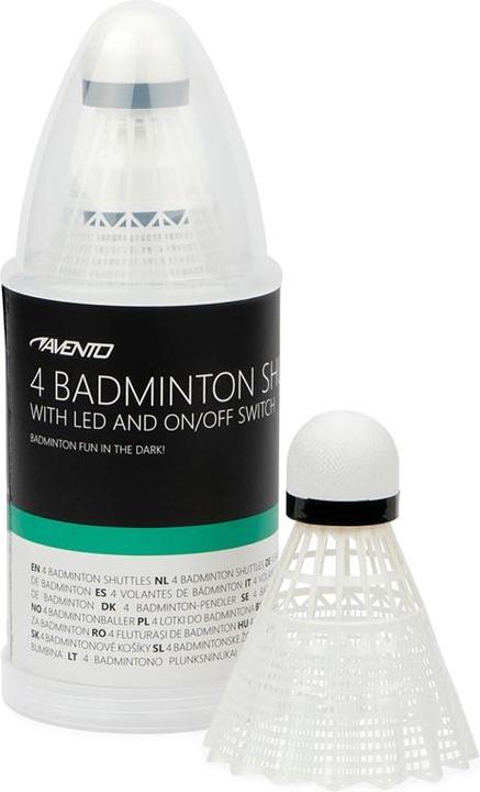 Avento BADMINTON SHUTTLES (4) - LED