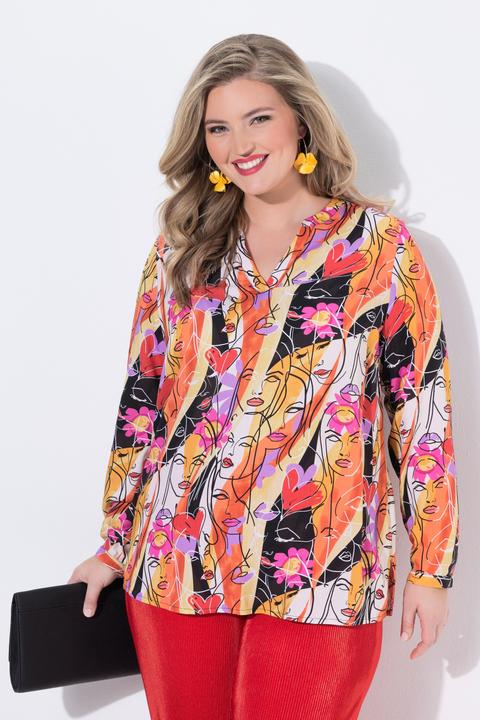 Produktbild Miamoda Bluse, Regular Fit, Muster, Langarm (44)