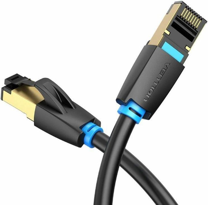 Actual product image Vention Category 8 SFTP Network Cable IKABJ 5m Black (S/FTP, CAT8.1, 5 m)