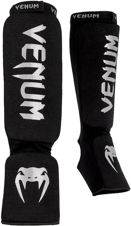Immagine prodotto Venum Kontact Shin Guards Schwarz/Silber, L, Grösse: L (L)