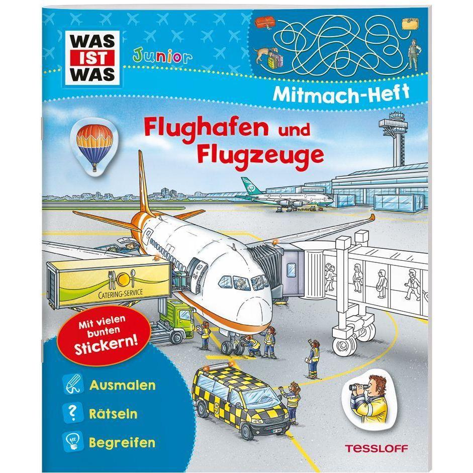 Thumbnail - Tessloff WAS IST WAS Junior Mitmach-Heft Flughafen und Flugzeuge