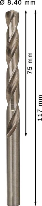 Produktbild Bosch Professional Zubehör PRO Metal HSS-G Spiralbohrer, 8,4 x 75 x 117 mm (8.4 mm)