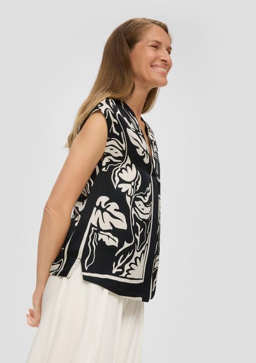Image du produit s.Oliver Bluse Satinbluse ohne Ärmel (34)