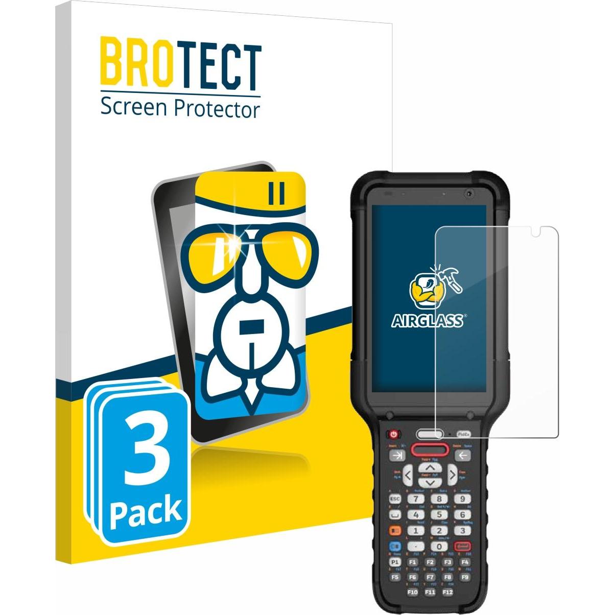 BROTECT Schutzglas Schutzfolie Displayschutz Display Schutz Glas Panzer Folie klar, Barcode-Scanner Zubehör