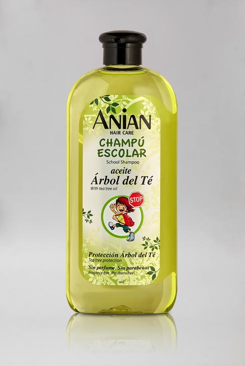Actual product image Anian ACEITE ARBOL TE champú protección escolar 400 ml (400 ml, Liquid shampoo)