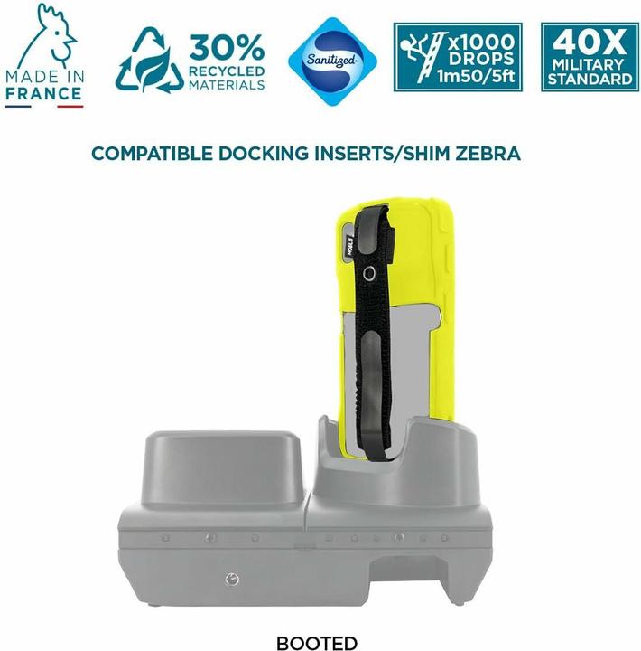 Produktbild Mobilis PROTECH Case+Handstrap Zebra TC22/27 Safety yell sof