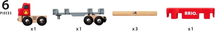 Actual product image Brio Wood transporter with magnetic charge