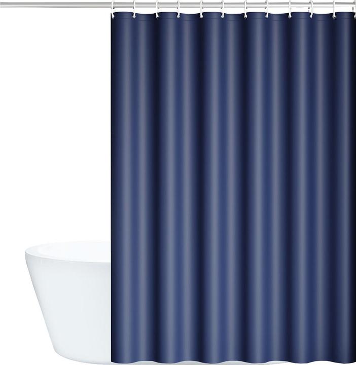 Actual product image Lobwerk Duschvorhang 180x200cm Wasserdicht Badewannenvorhang Anti Schimmel Wannenvorhang mit Ringe (180 x 200 cm)