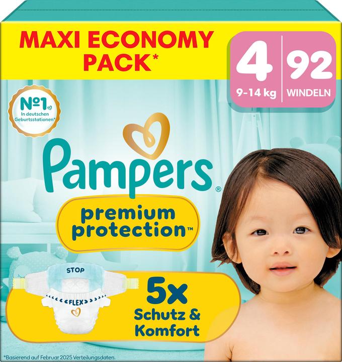 Productafbeelding Pampers Premium Protection (Gr. 4, Halfjaarlijks pakket, 92 Pcs.)