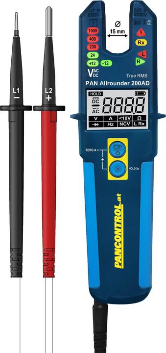 Pancontrol Pinza amperometrica PAN Allrounder 200AD (CAT III 1000V, CAT IV 600V)