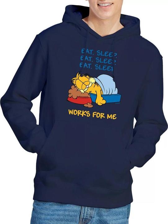 Produktbild Garfield Works For Me Kapuzenpullover (L)