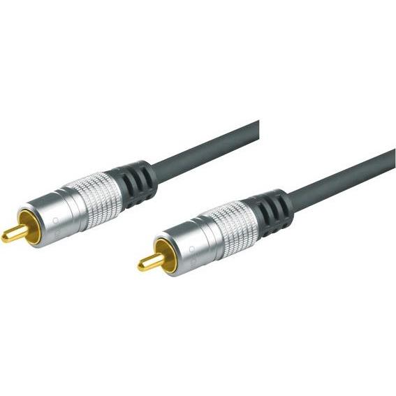 Tecline Professional Videokabel, High Quality, vergoldet, 1x Cinch St./St., 1,5 m Hochwertiges Koaxialkabel (1.50 m), Au...